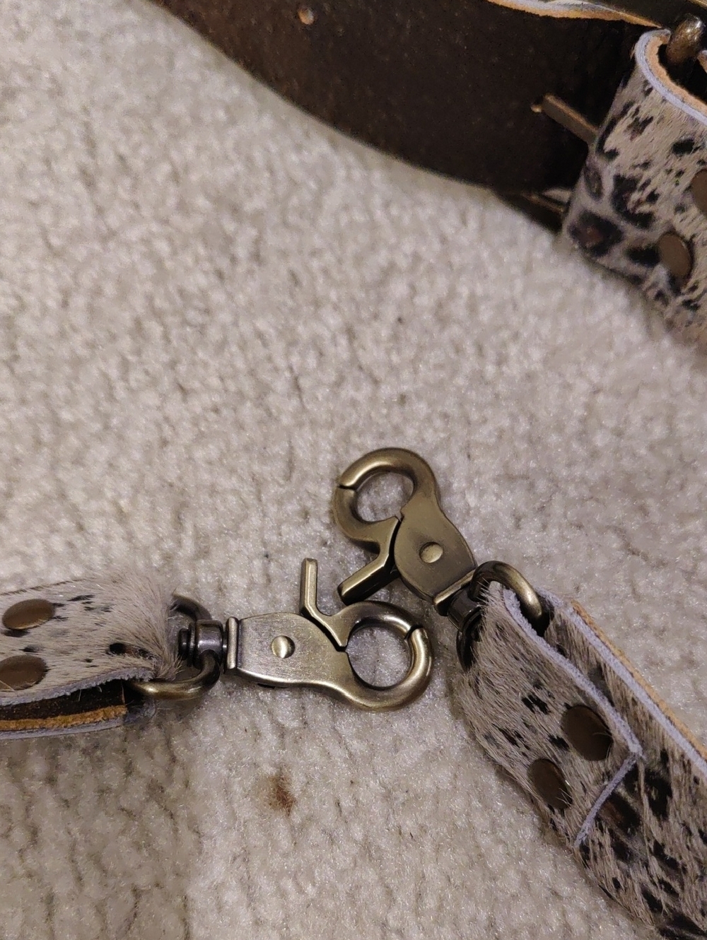 Keep It Gypsy Leopard Print Crossbody Belt Bag  Western-style upcycled LV Patch - Picture 8 of 16